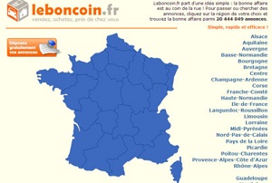 page d'accueil du site leboncoin.fr